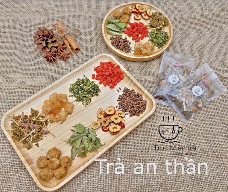 Trà an thần bao gồm vị thảo dược hỗ trợ an thần